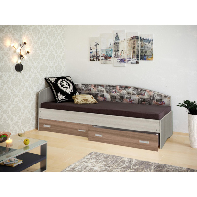 Детская кровать ''Софа-9'' с мягкой спинкой  190*80/200*80