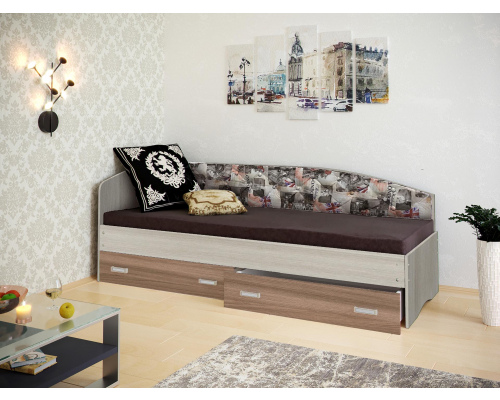 Детская кровать ''Софа-9'' с мягкой спинкой  190*80/200*80