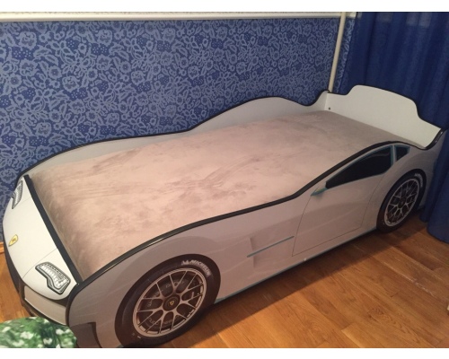 Кровать-машинка ''Турбо'' с подъёмным механизмом и матрасом