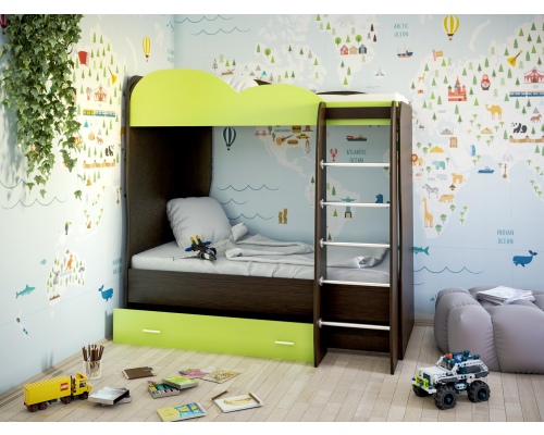 Детская двухъярусная кровать ''Индиго-2.1''