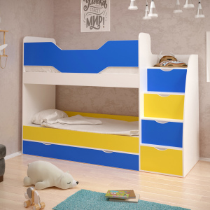 Детская двухъярусная кровать ''Индиго-9''
