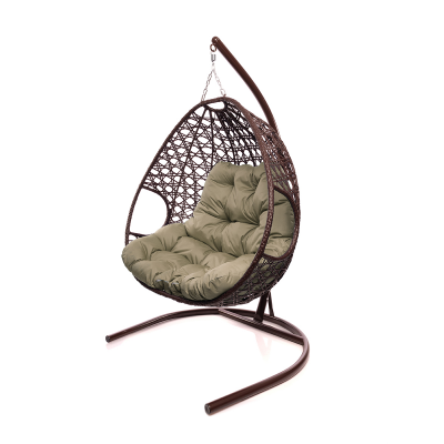 Подвесное кресло с ротангом 