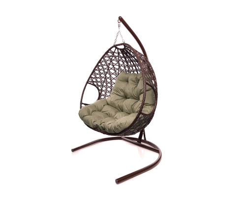 Подвесное кресло с ротангом 