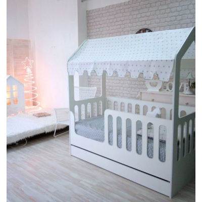 Детская кровать-Домик 1,6 с ящиками