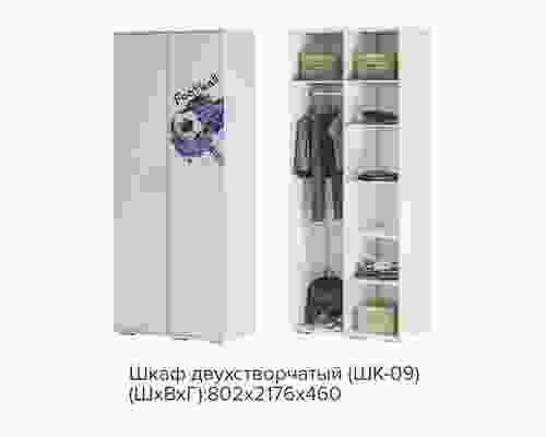 Шкаф 2-х створчатый ''Трио. Король спорта'' ШК-09