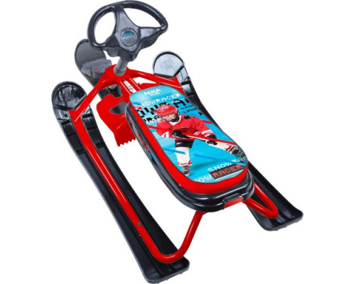 Снегокат Nika-Kross Nika kids hockey (красный каркас) 270мм