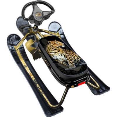 Снегокат ''Nika-Kross'' с леопардом к/Золотой СНК/Л2